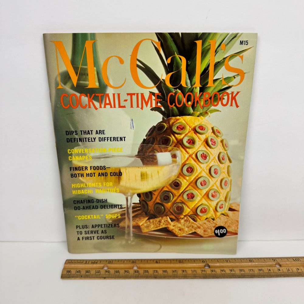 Vtg 60s McCalls Cookbook Collect Replacement Cocktail Time Drinks M15 Paperback